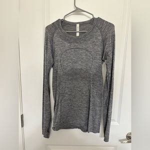 Lululemon swiftly long sleeve shirt in grey